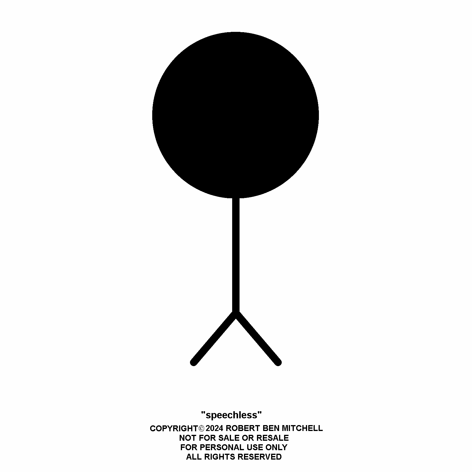 Speechless Printable Symbol JPG
