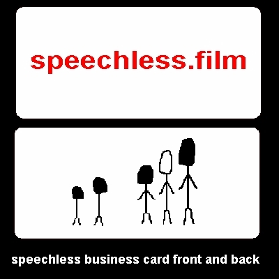 Speechless Business Card Front and Back